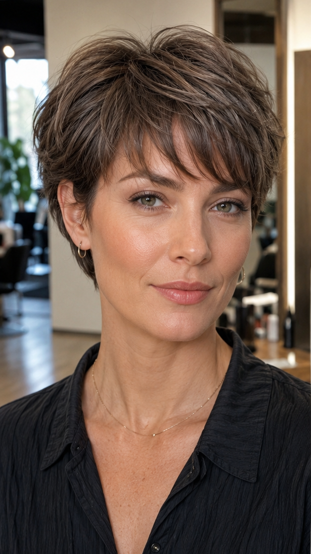 Smoky Mushroom Brown Hair