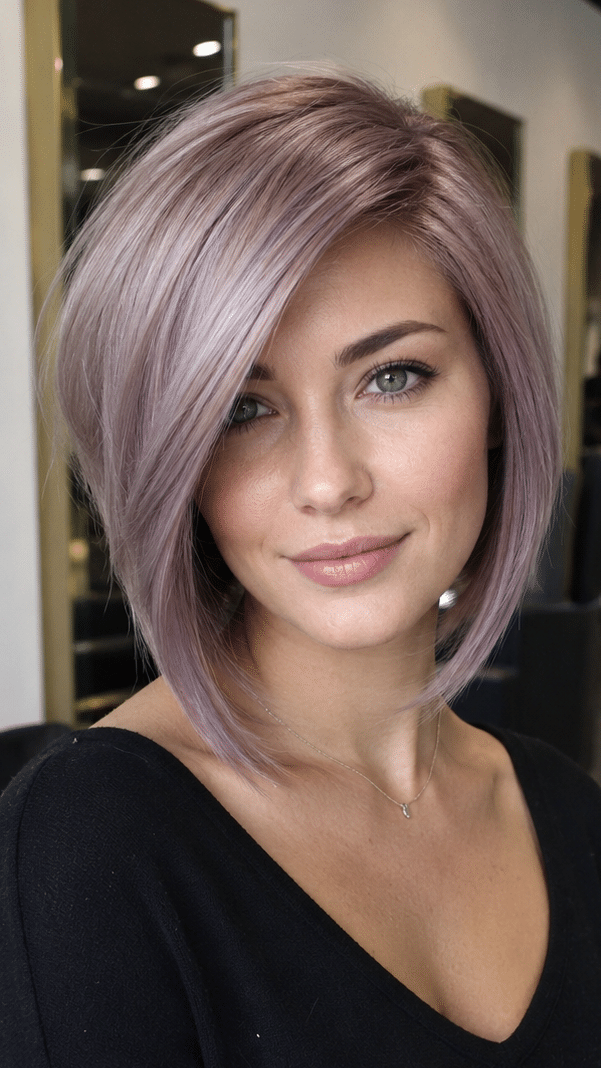 Dusty Lilac Pearl Hair