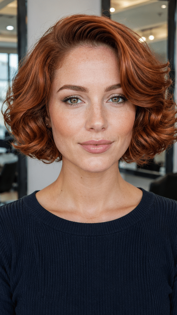 Burnished Copper Glow Hair