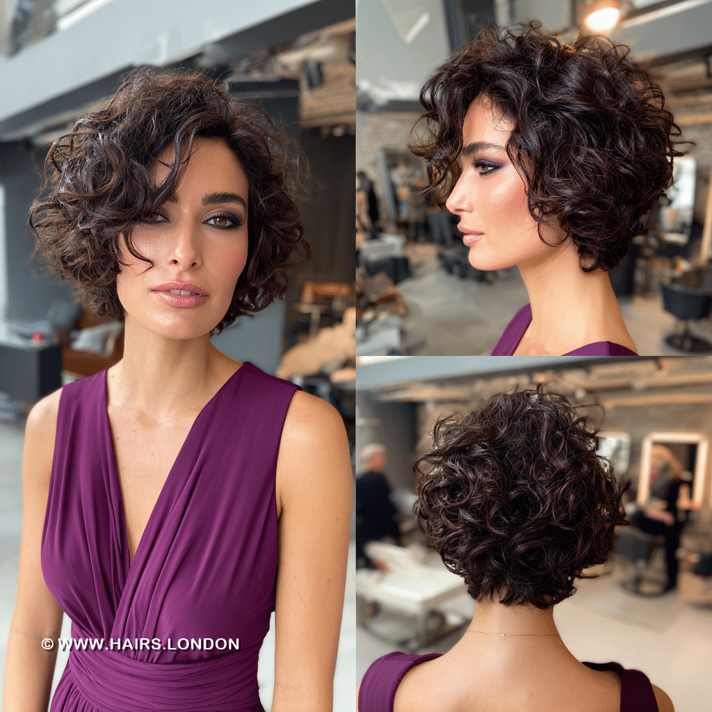 Rich Chocolate Auburn Curls Hair