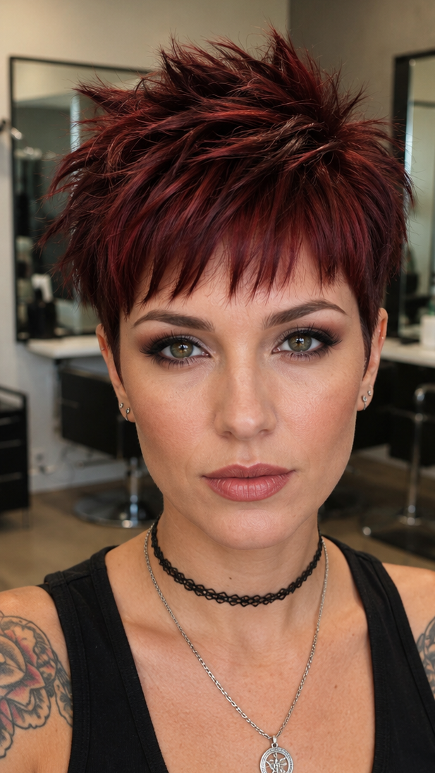 Garnet Mahogany Hair