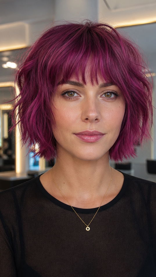 54 Stunning Slob Haircuts That Redefine Style Mulberry Wine Hair
