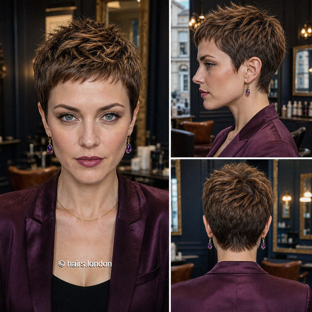 56 Chic and Modern Pixie Cuts Toasted Mocha Brown Hair