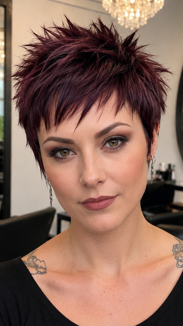 Black Cherry Plum Hair