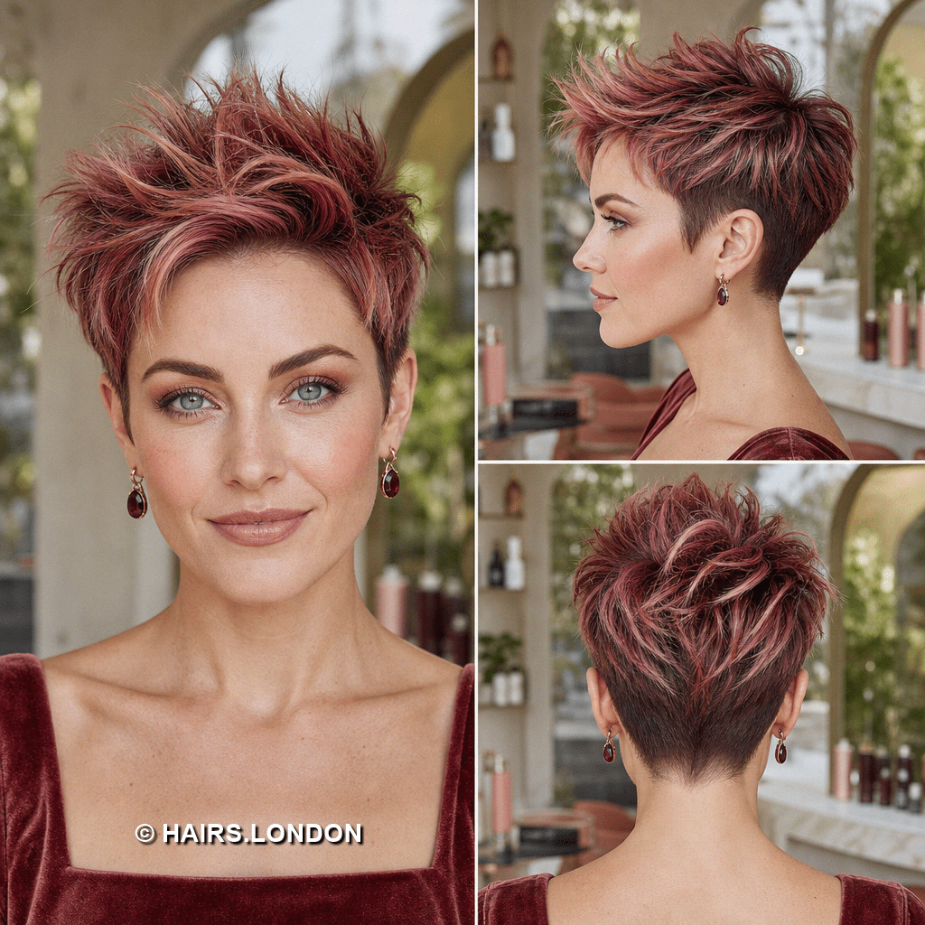 61 Chic and Modern Pixie Cuts Rosewood Copper Auburn Hair