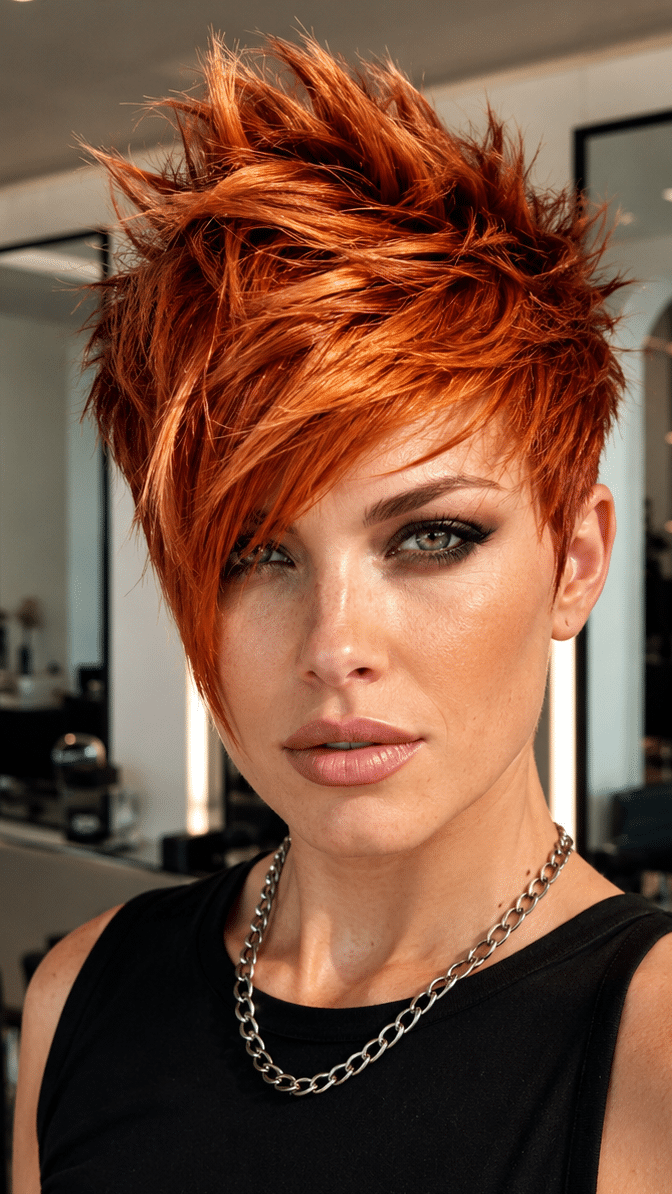 Molten Copper Edge Hair