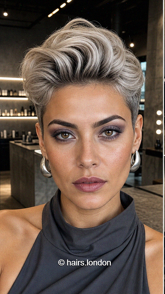 60 Fresh Pixie Cuts to Rock in 2026 Smoky Pearl Silver Hair