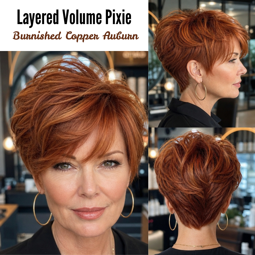 Burnished Copper Auburn Hair