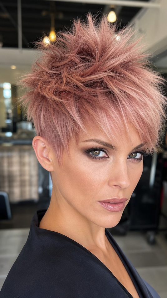 Dusty Rose Quartz Hair