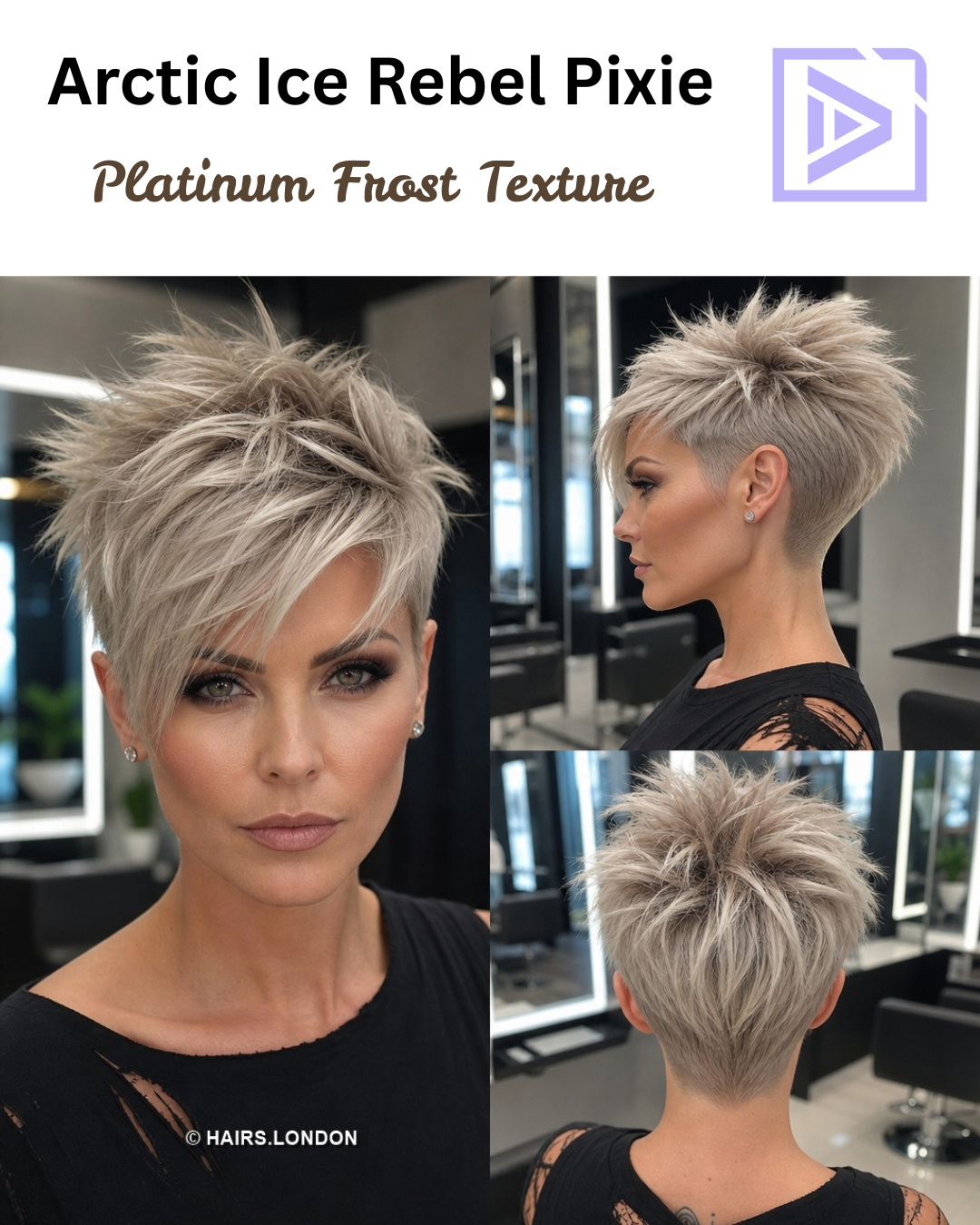 59 Stunning Long Pixie Cut Ideas Platinum Frost Texture Hair