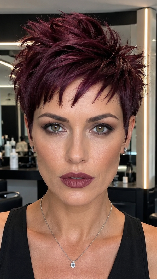 Black Cherry Sangria Hair