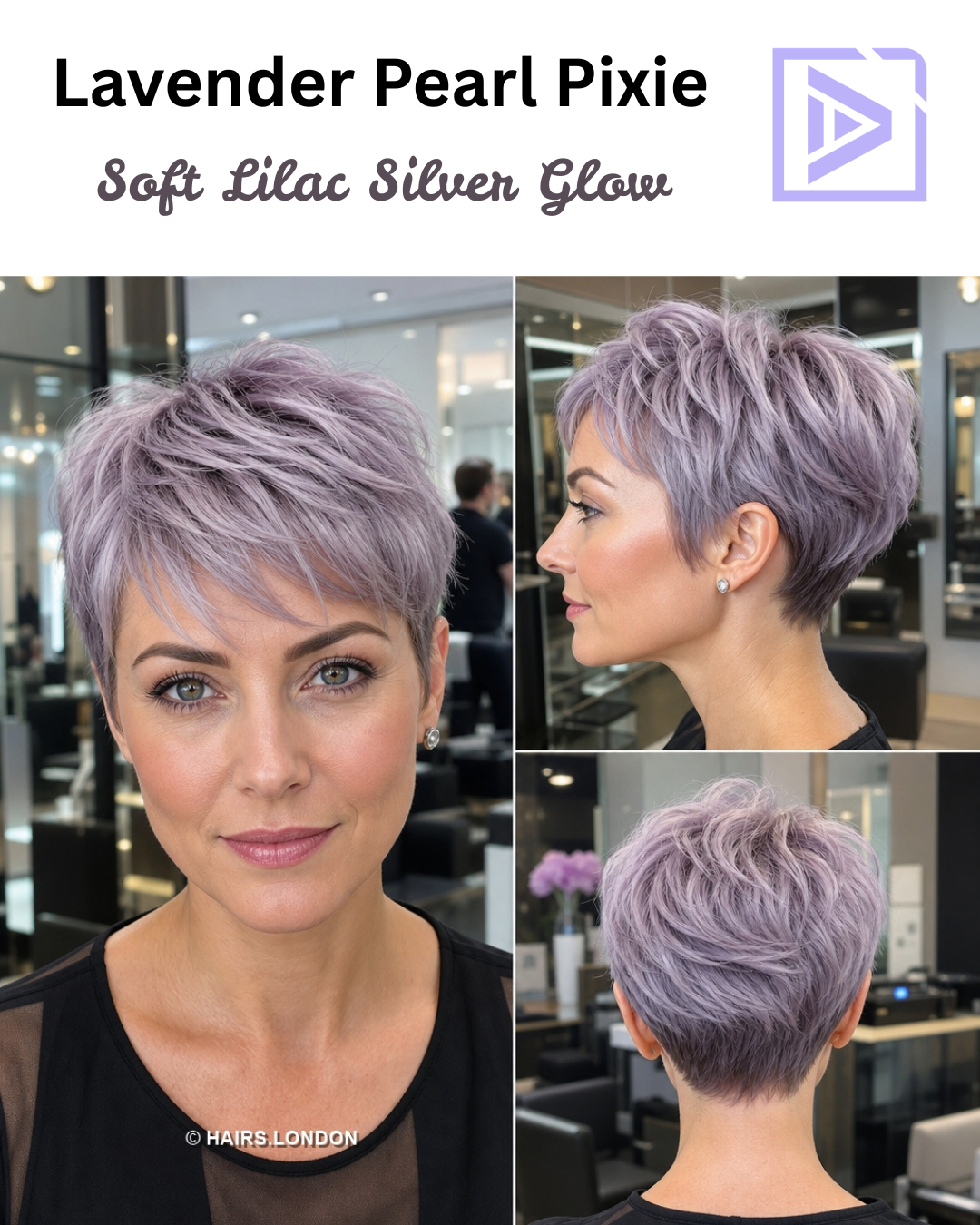 Soft Lilac Silver Glow Hair