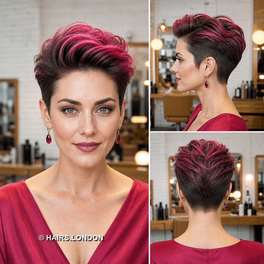Raspberry Merlot Magenta Hair