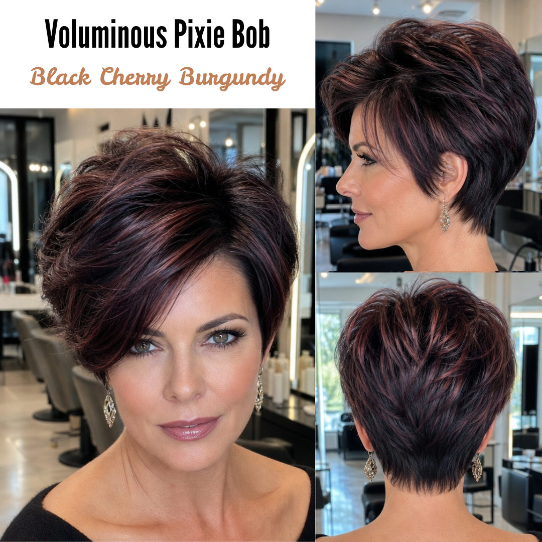 Black Cherry Burgundy Hair