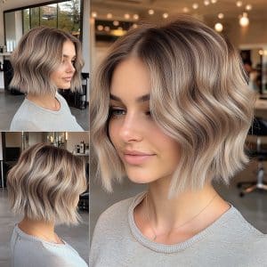Ashy Champagne Blonde Hair
