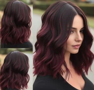 Burgundy Balayage Hair