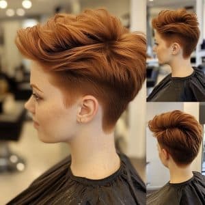 Burnt Copper Pixie Hair