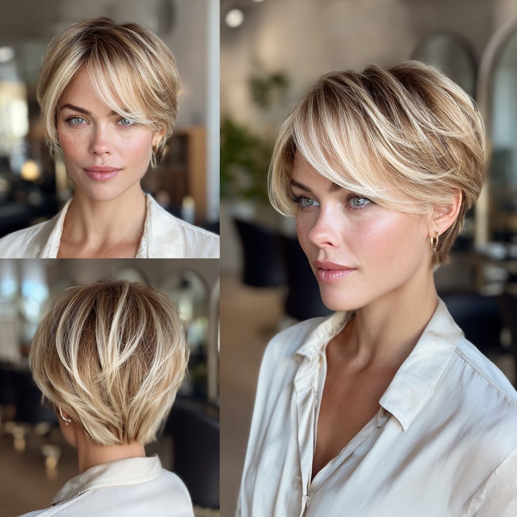 Buttery Blonde Pixie Hair