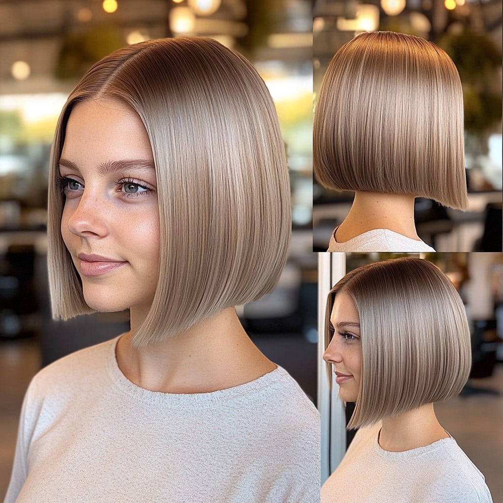 Cool Ash Beige Blonde Hair