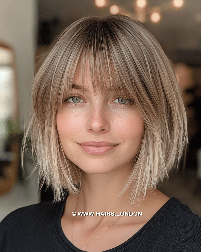 Cool Ash Blonde Bob Hair