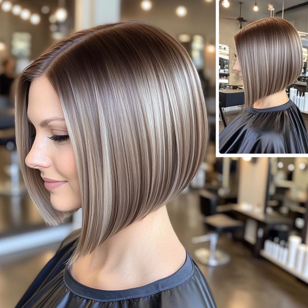 Cool Mushroom Brown with Ash Blonde Highlights