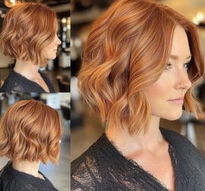 Copper Red Bob Hair