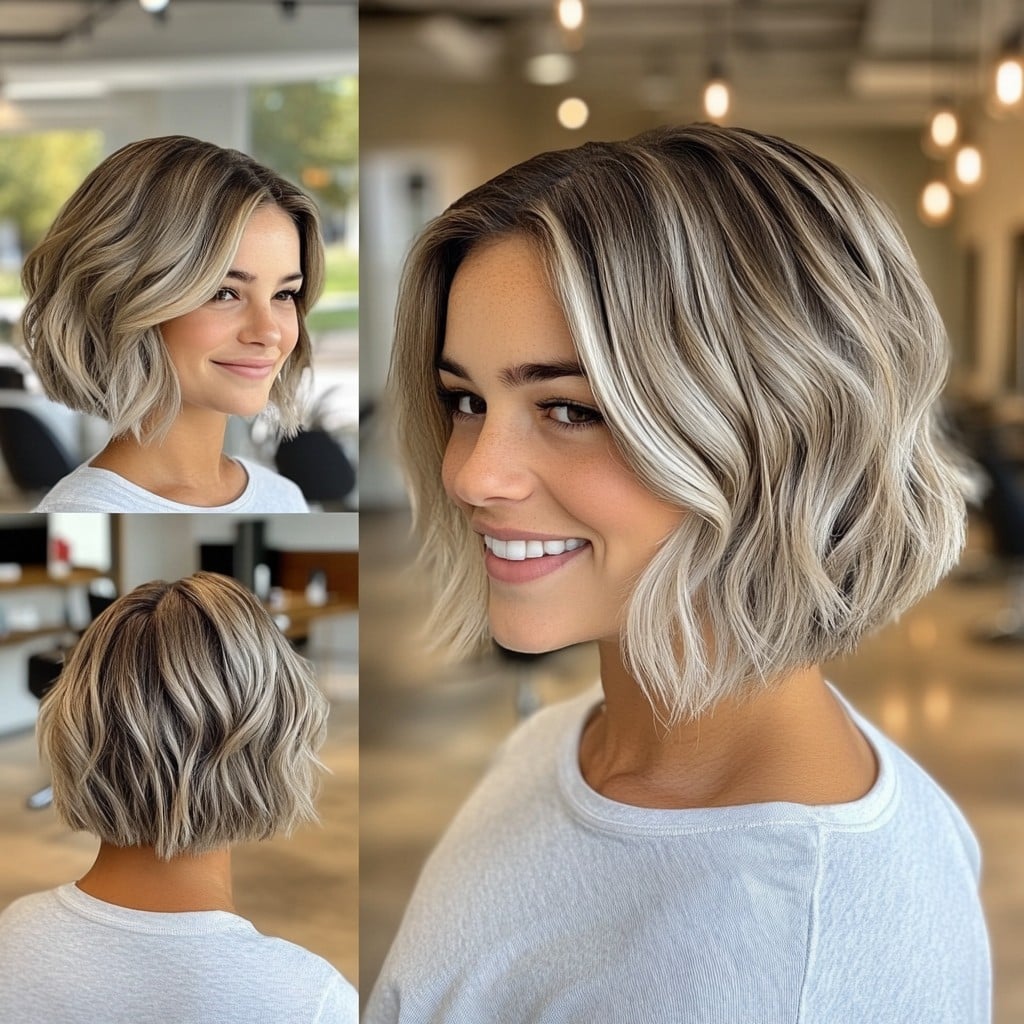 Creamy Blonde Balayage with Soft Waves