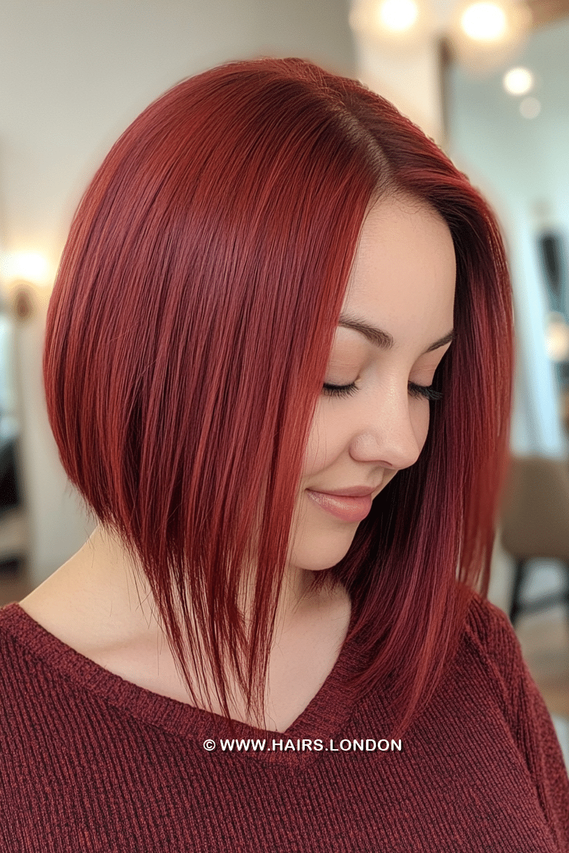 Deep Burgundy Red Hair