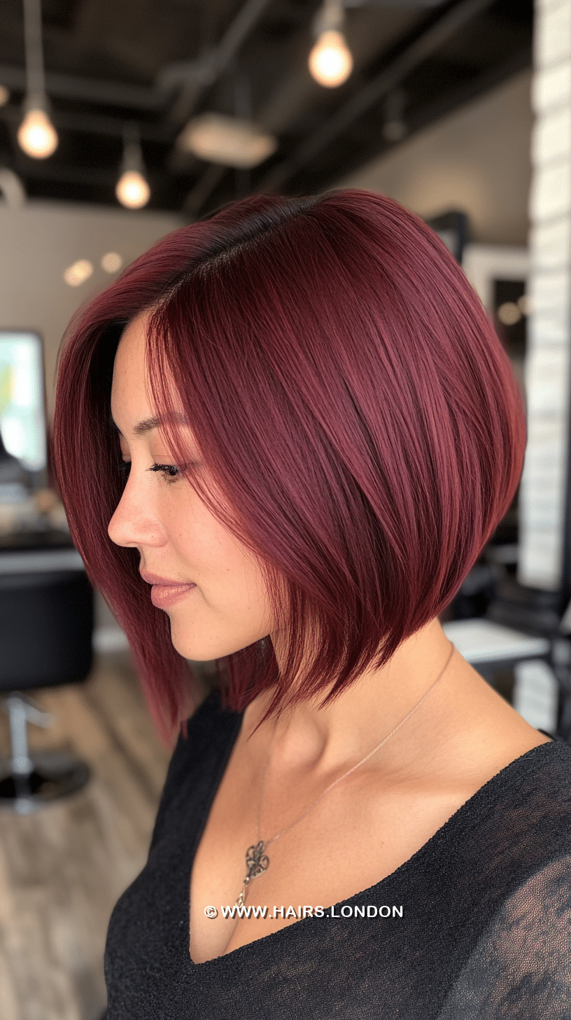 Deep Burgundy Wine Hair