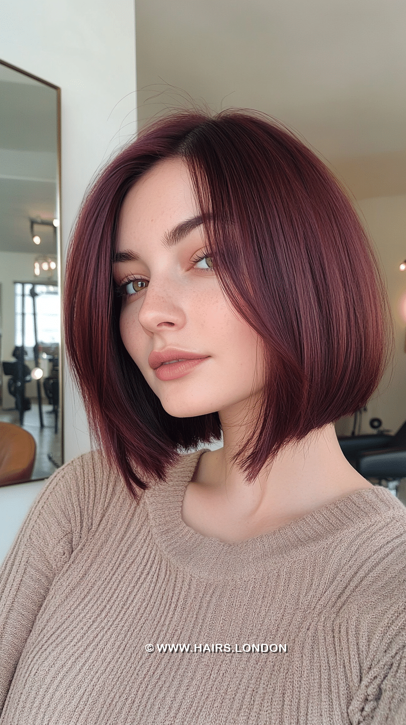 Deep Burgundy Wine Hair