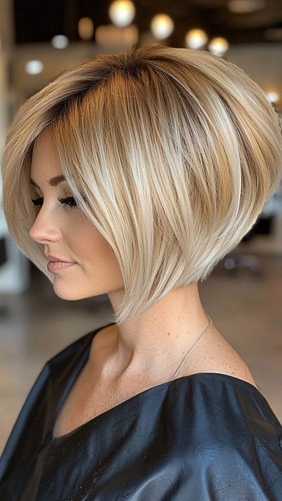 Dimensional Blonde Bob Hair