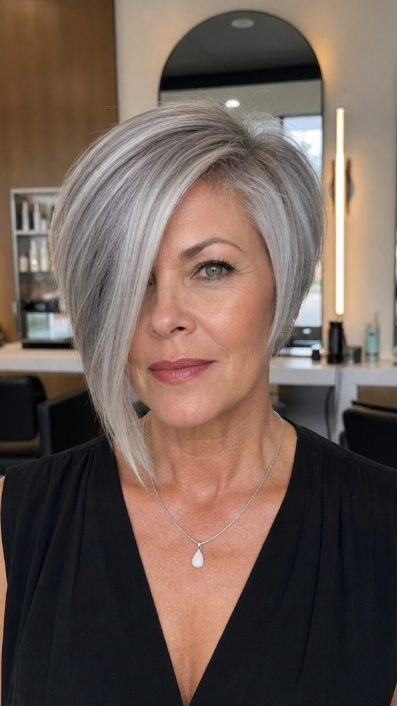 Discover 36 Undercut Pixie Bob Haircuts for Effortless Style Arctic Silver Pearl Hair