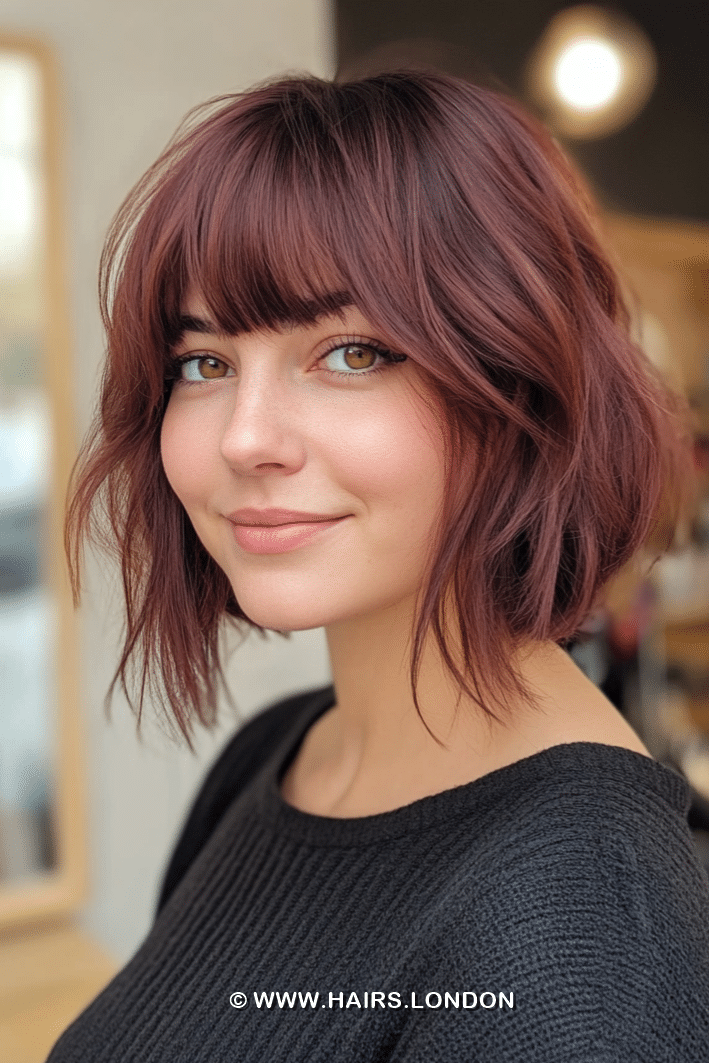 Dusty Rose Brown Hair