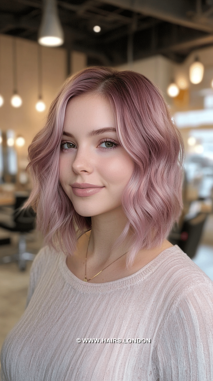 Dusty Rose Pink Hair