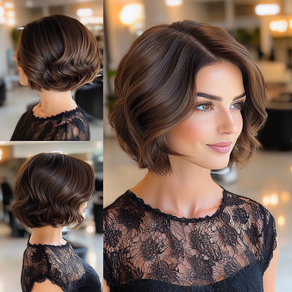 Glossy Chocolate Brown Hair