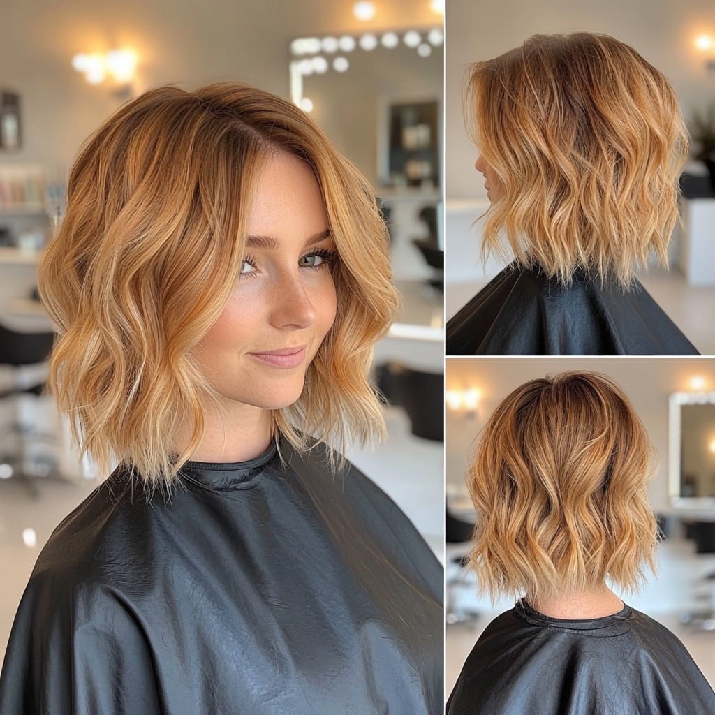 Golden Apricot Blonde Hair