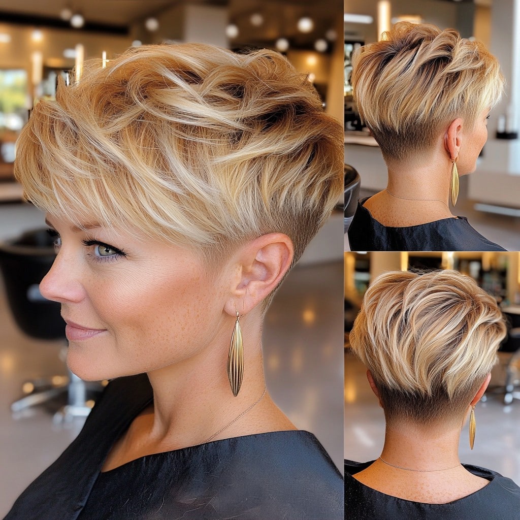 Golden Blonde Pixie