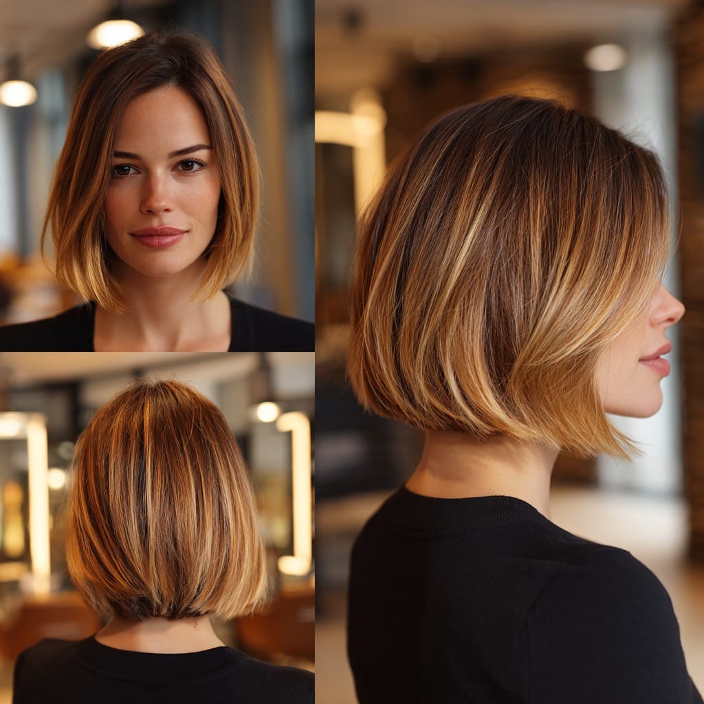 Golden Honey Bob Hair