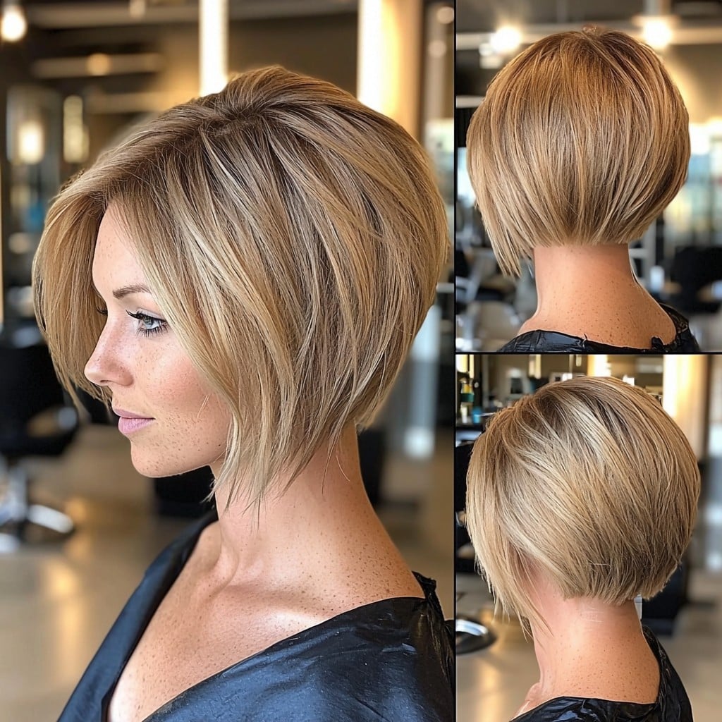 Honey Blonde Bob Hair