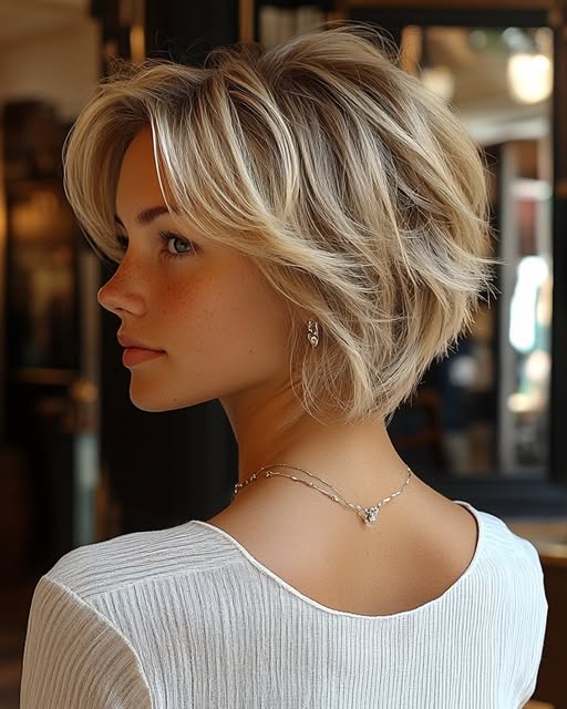 Honey Blonde with Soft Ash Highlights