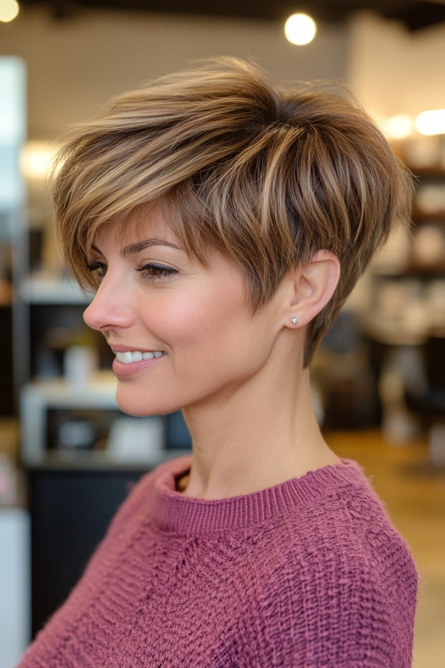 Honey Brown with Golden Blonde Highlights