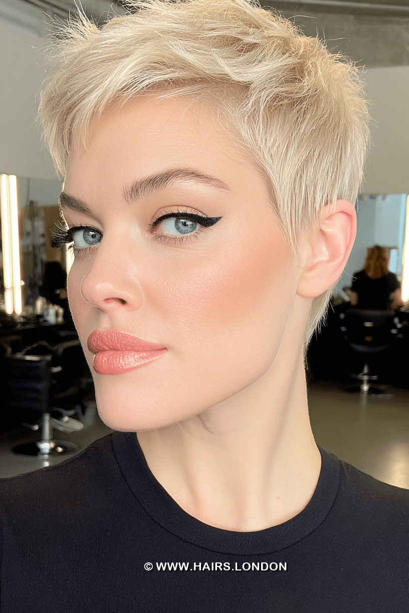 Icy Champagne Blonde Hair