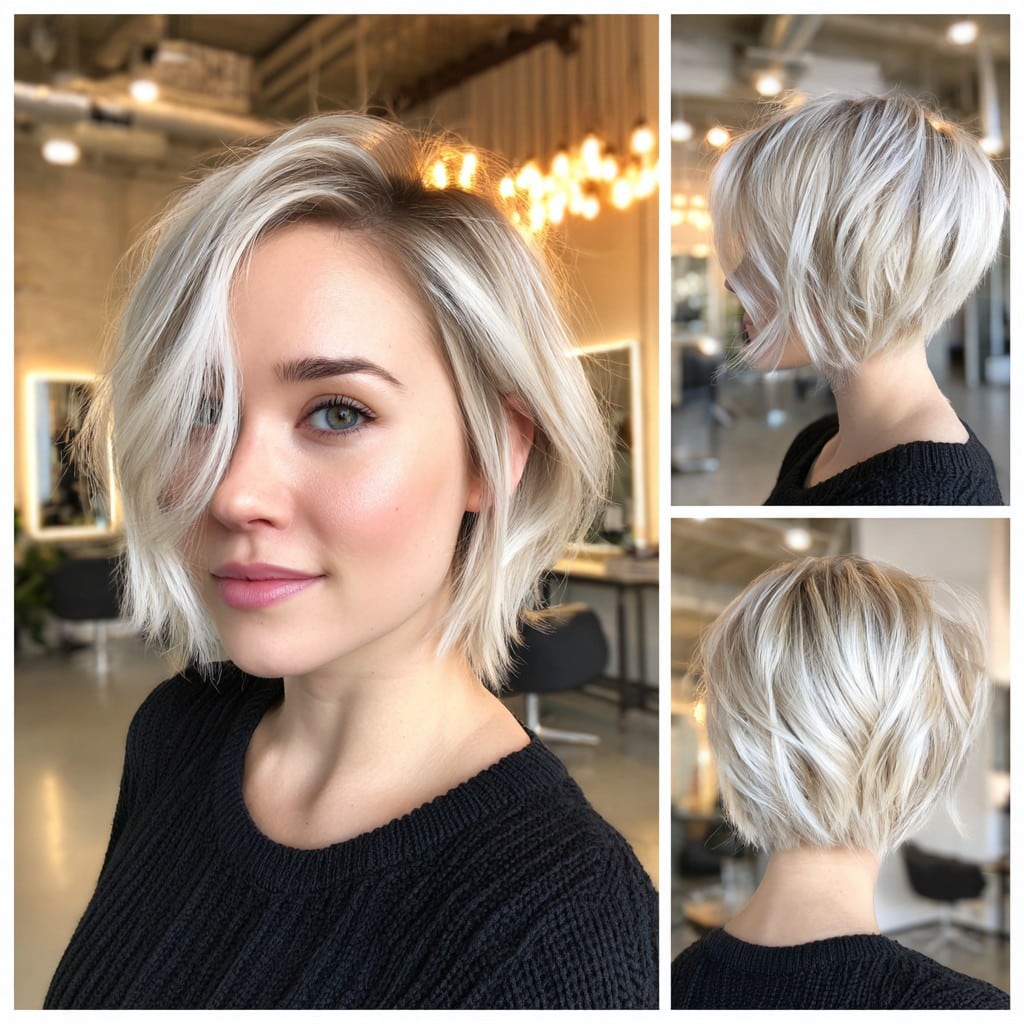 Icy Platinum Blonde Hair