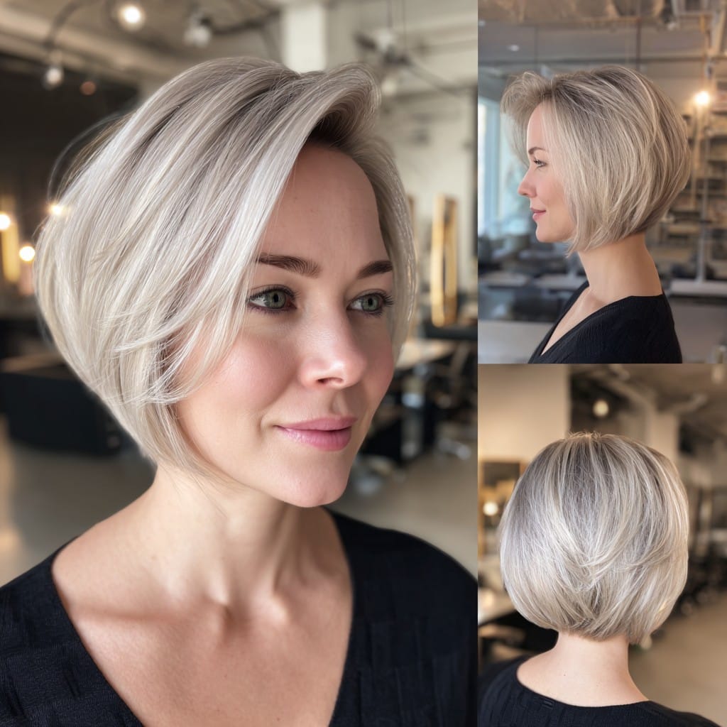 Icy Platinum Blonde Hair