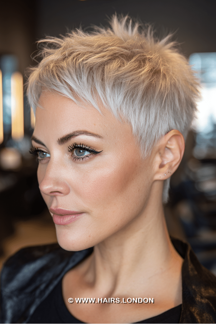 Icy Platinum Blonde Hair