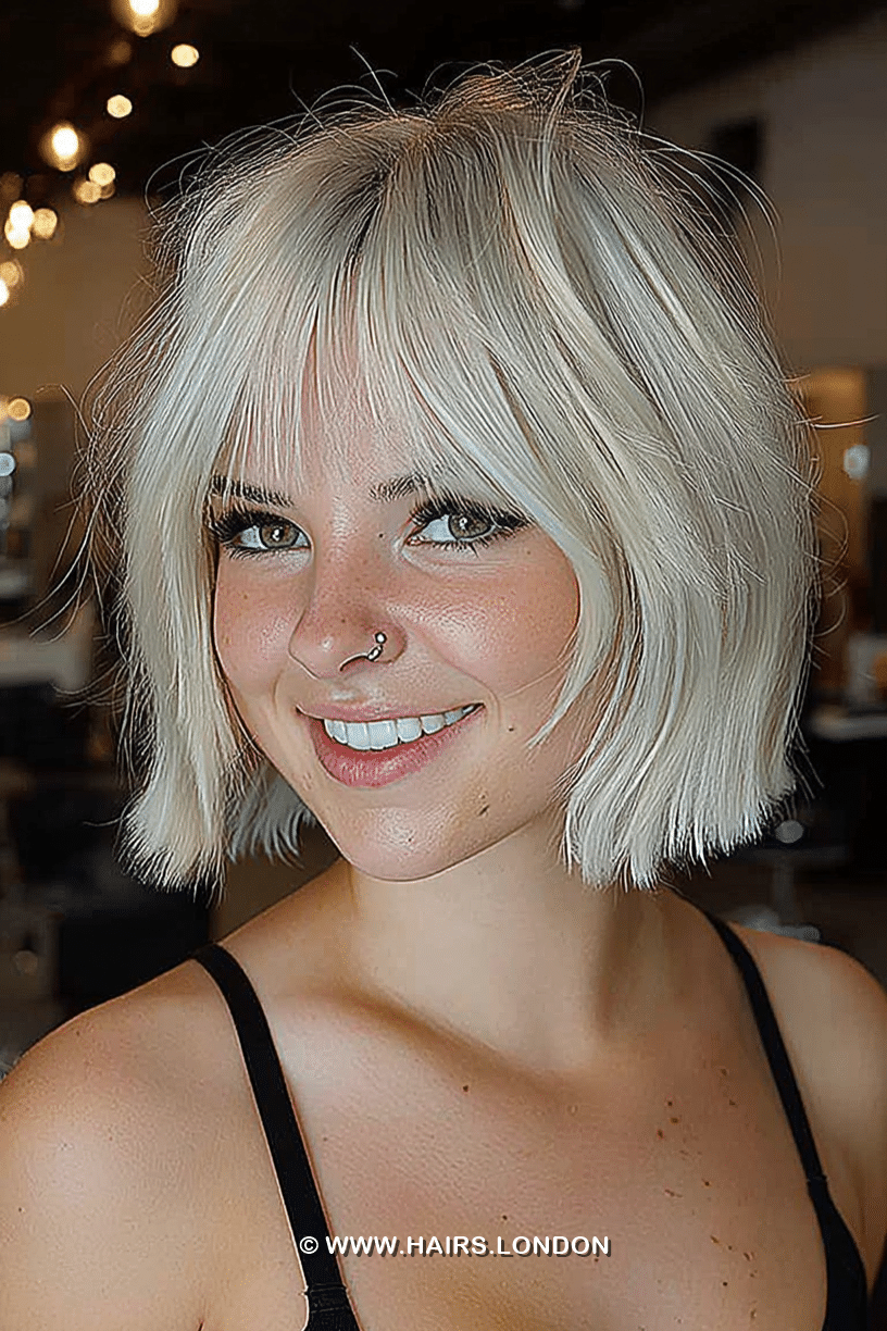 Icy Platinum Blonde Hair