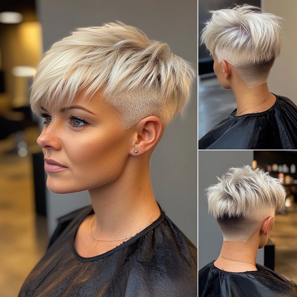 Icy Platinum Blonde Hair