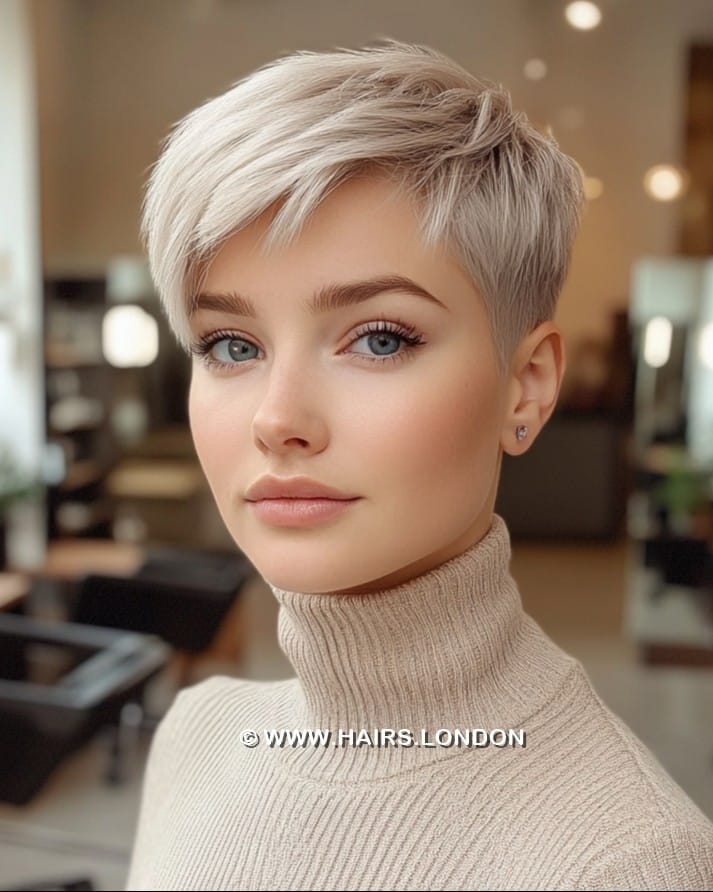 Icy Silver Blonde Hair