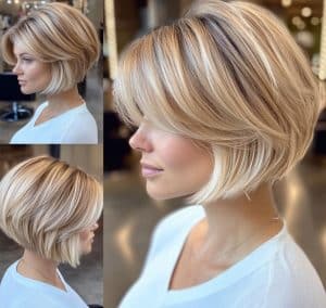 aw-Length Blonde Bob Hair