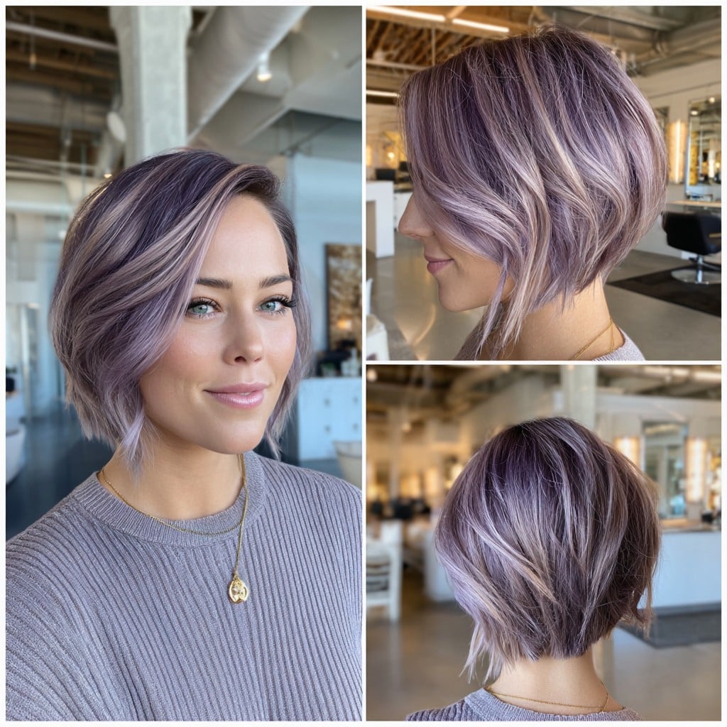 Lavender Mist Bob Hair